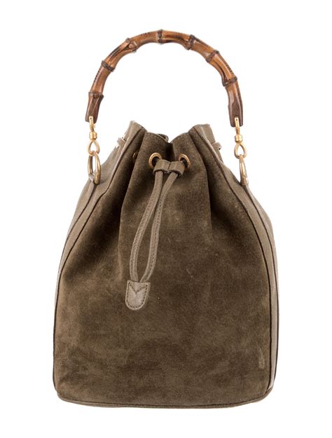 mini bamboo bucket bag with chain gucci|gucci handbags with bamboo handles.